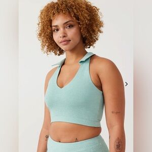 Outdoor Voices Warmup Collared Crop Top